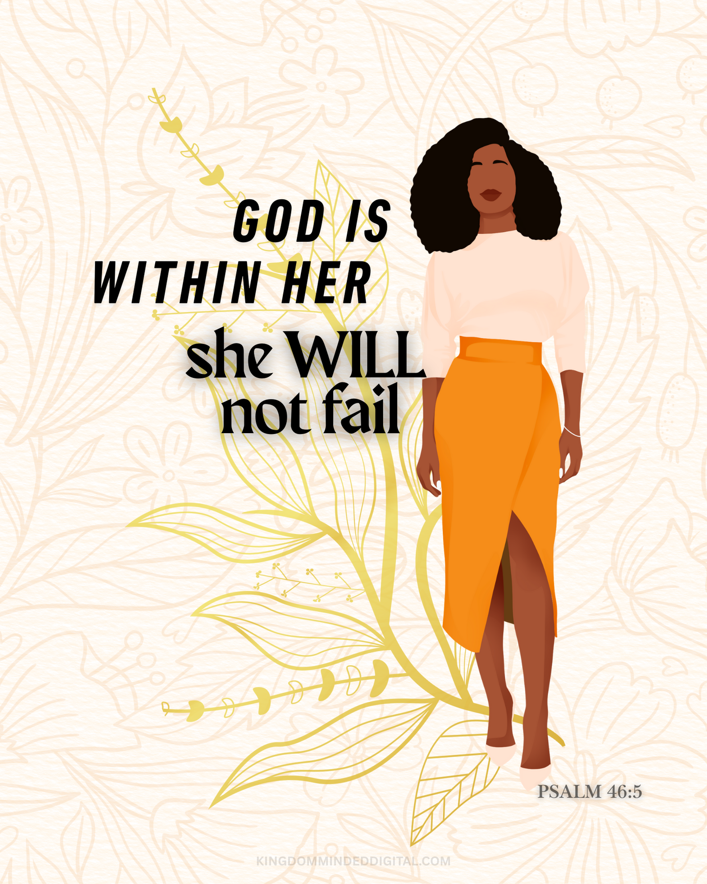 God Is Within Her Digital Art