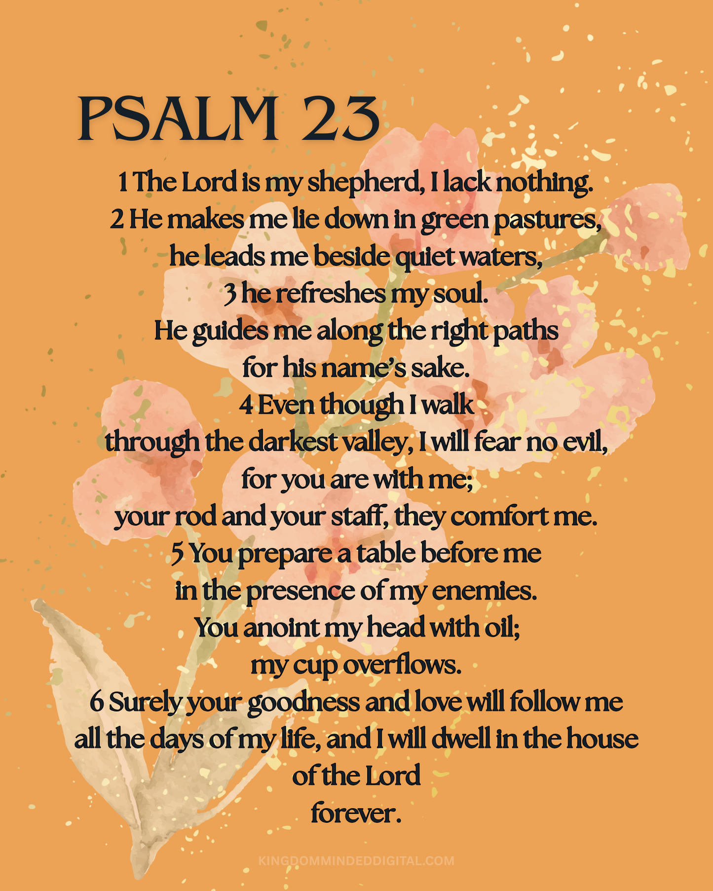 Psalm 23 Digital Art